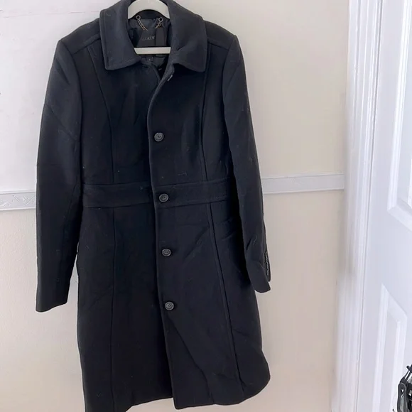 J crew lady hot sale day coat black